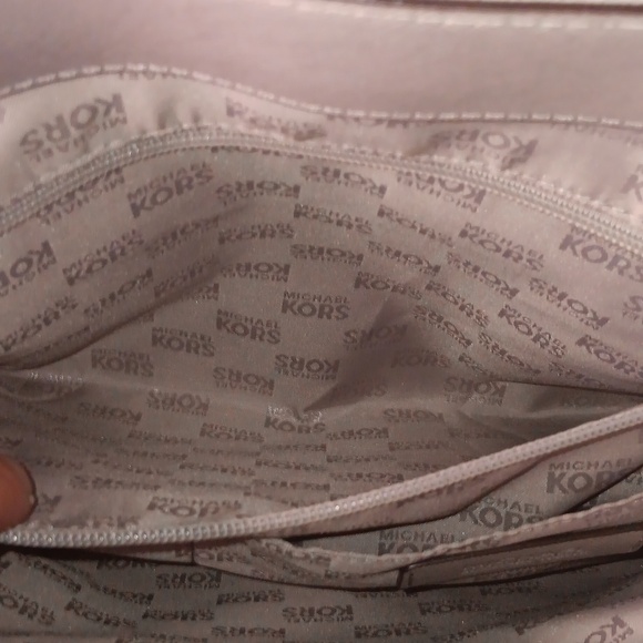 MICHAEL MICHAEL KORS EUC GRAY SAFFIANO LEATHER TOTE BAG - Picture 15 of 15